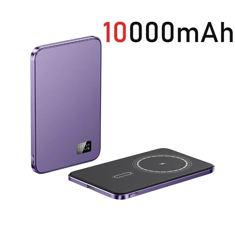 UltraThin Magnetic Wireless Power Bank 10000mAh PD20W Fast Charger For IPhone 16 MagSafe Devices 13