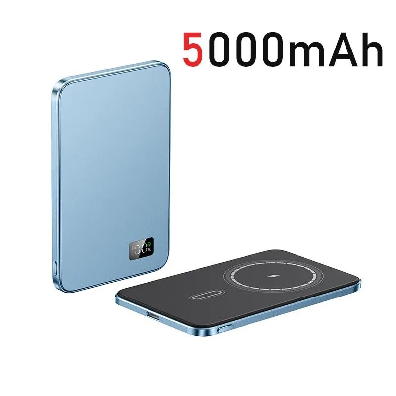 UltraThin Magnetic Wireless Power Bank 10000mAh PD20W Fast Charger For IPhone 16 MagSafe Devices 8