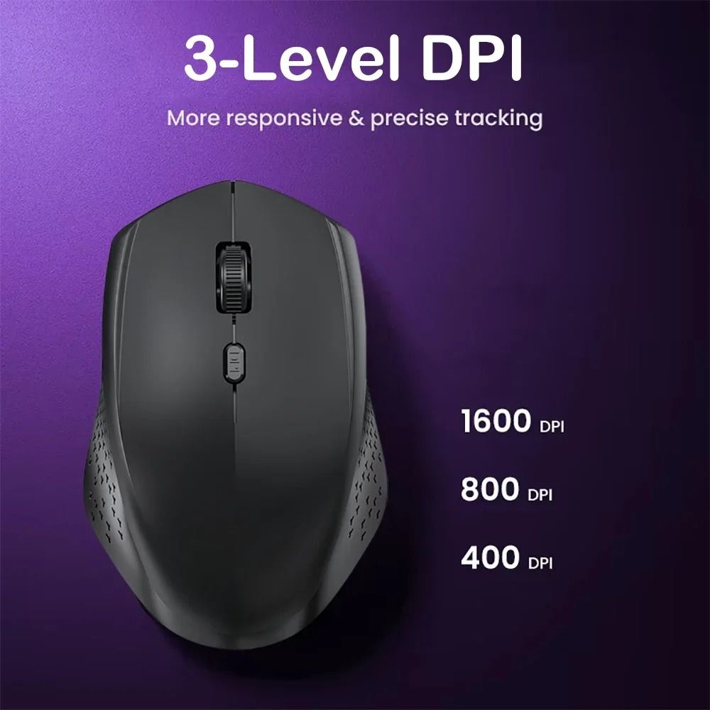 DualMode Bluetooth 52 24G Wireless Mouse Rechargeable Silent Gaming Mouse For Windows Mac 3
