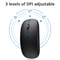 Slim Wireless Optical Mouse 1600DPI Ergonomic Quiet Mouse For Office Gaming 2