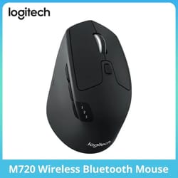 logitech m720 triathlon multi-device wireless mouse | bluetooth & 2.4ghz dual-mode optical mouse