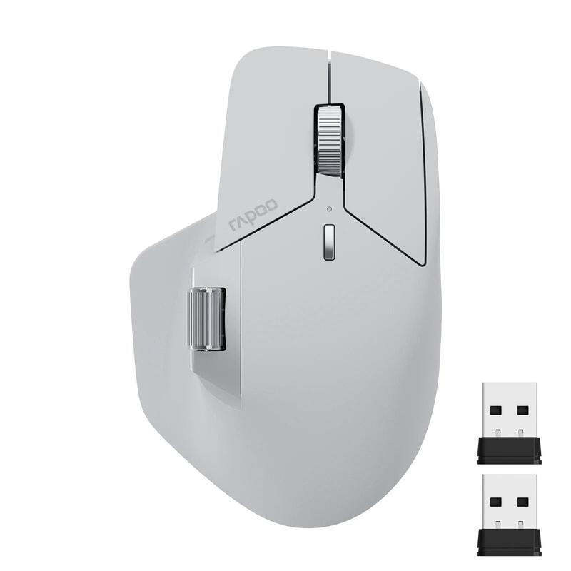 Rapoo MT760 MultiMode Wireless Mouse Ergonomic Rechargeable Laser Mouse With 4000 DPI 6