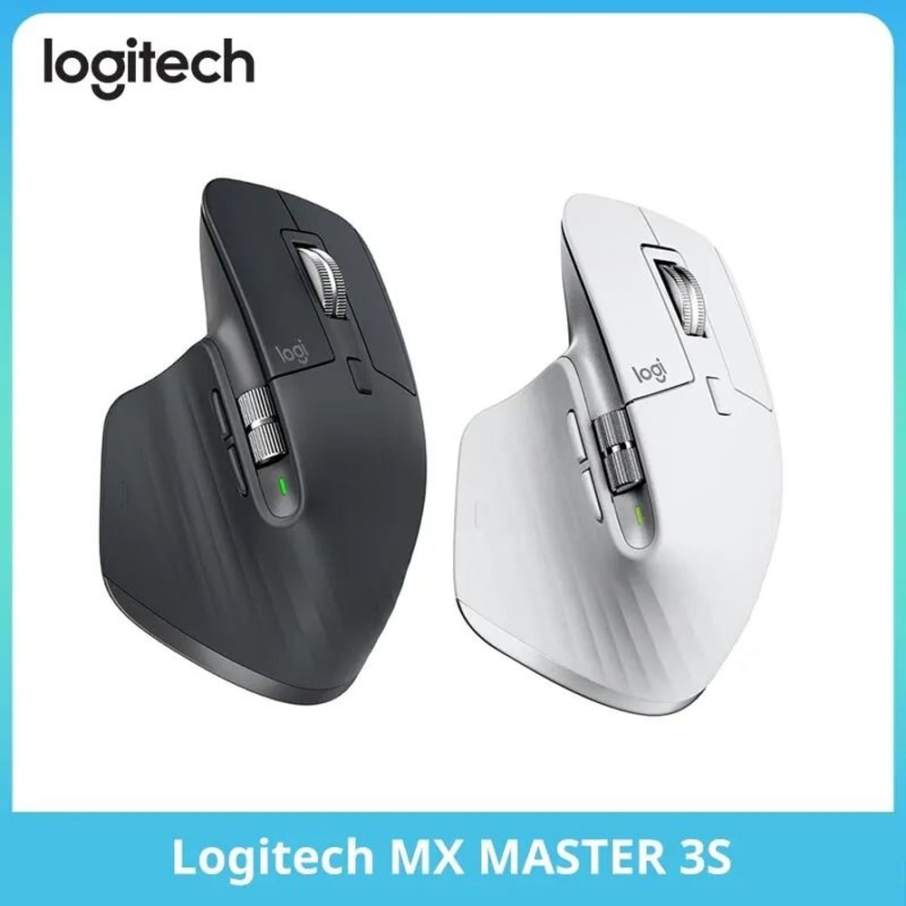 Logitech MX Master 3S Wireless Mouse 8K DPI Tracking MagSpeed Magnetic Scrolling 0