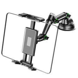 long arm car tablet holder | heavy-duty suction cup mount for ipad pro, surface, and 13 in tablets