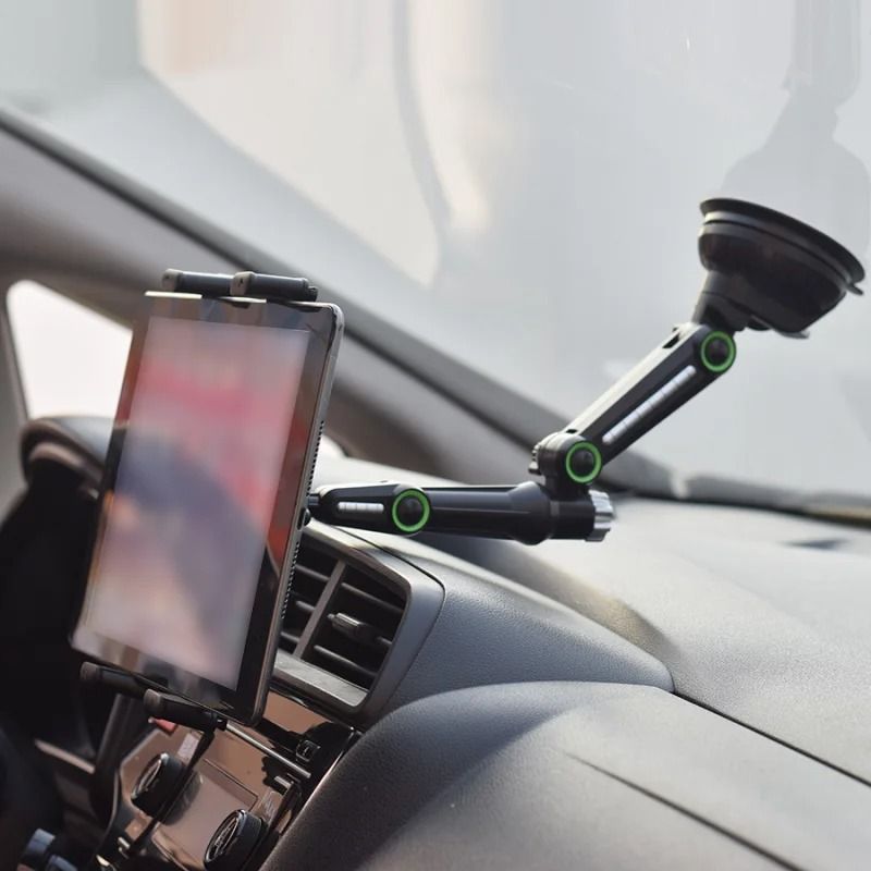 Long Arm Car Tablet Holder HeavyDuty Suction Cup Mount For IPad Pro Surface And 13 In Tablets 3