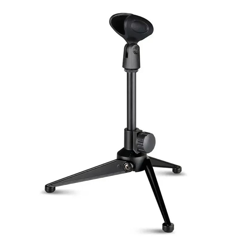 Universal Adjustable Mini Desktop Microphone Stand Portable Tripod Mic Holder 6