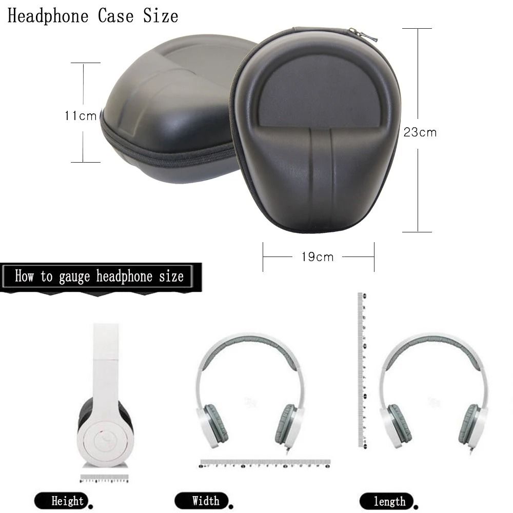 Hard Shell Headphone Case Universal Storage Bag For Sennheiser HD Series OverEar Headsets 5