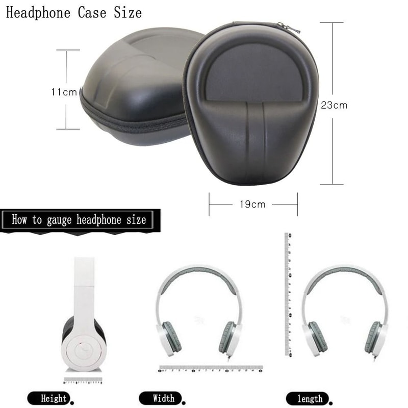 Hard Shell Headphone Case Universal Storage Bag For Sennheiser HD Series OverEar Headsets 5