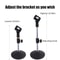 Universal Adjustable Desktop Microphone Stand Portable Pedestal Mic Holder For Speeches Live Stre 2