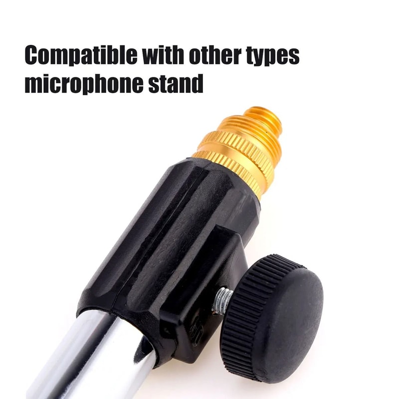 Universal Adjustable Desktop Microphone Stand Portable Pedestal Mic Holder For Speeches Live Stre 4