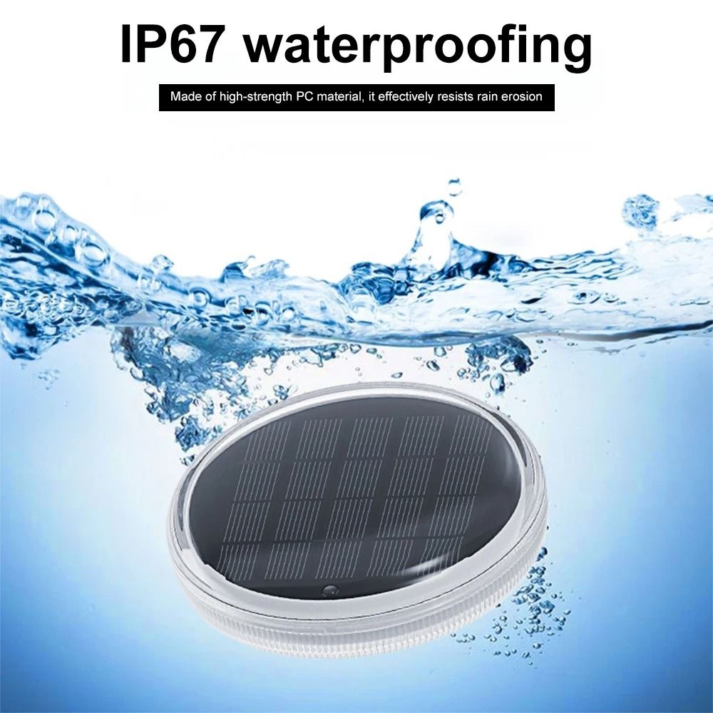 Solar Swimming Pool Lights With Remote IP67 Waterproof Floating RGB LED Atmosphere Lamp 2