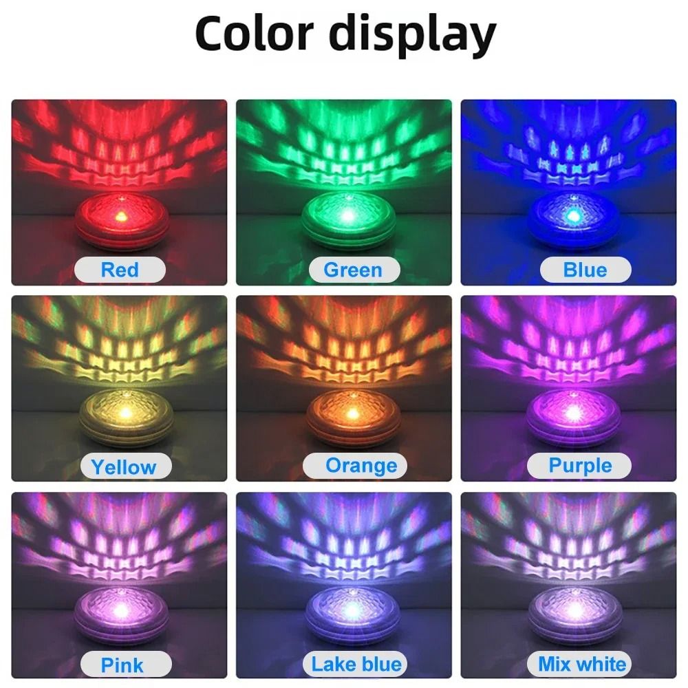 Solar Swimming Pool Lights With Remote IP67 Waterproof Floating RGB LED Atmosphere Lamp 3