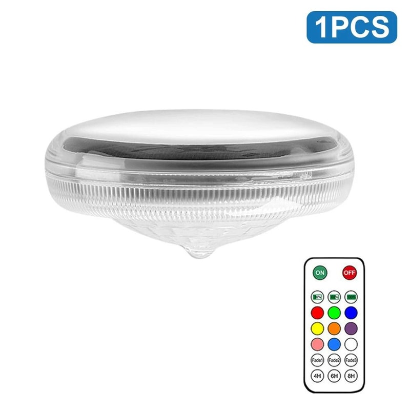 Solar Swimming Pool Lights With Remote IP67 Waterproof Floating RGB LED Atmosphere Lamp 6