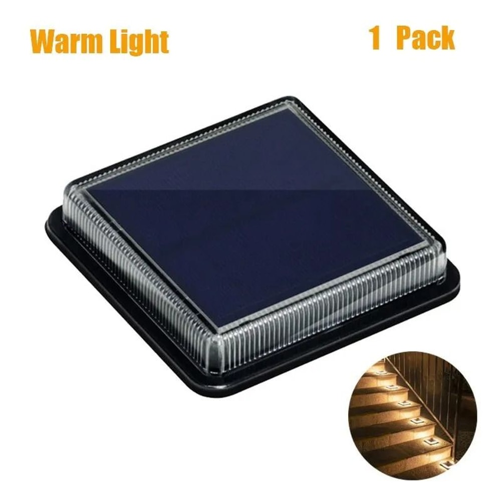 12 LED Solar Deck Lights HighEfficiency Outdoor Step Stair Lamps For Garden Decoration 6