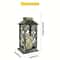 Solar Powered Hanging Lantern Flickering Flameless Candle Outdoor Decorative Lamp 2