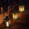 Solar Powered Hanging Lantern Flickering Flameless Candle Outdoor Decorative Lamp 5