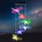 Solar Dragonfly Wind Chimes Outdoor Waterproof Color Changing LED Memorial Lights For Patio Garde 0