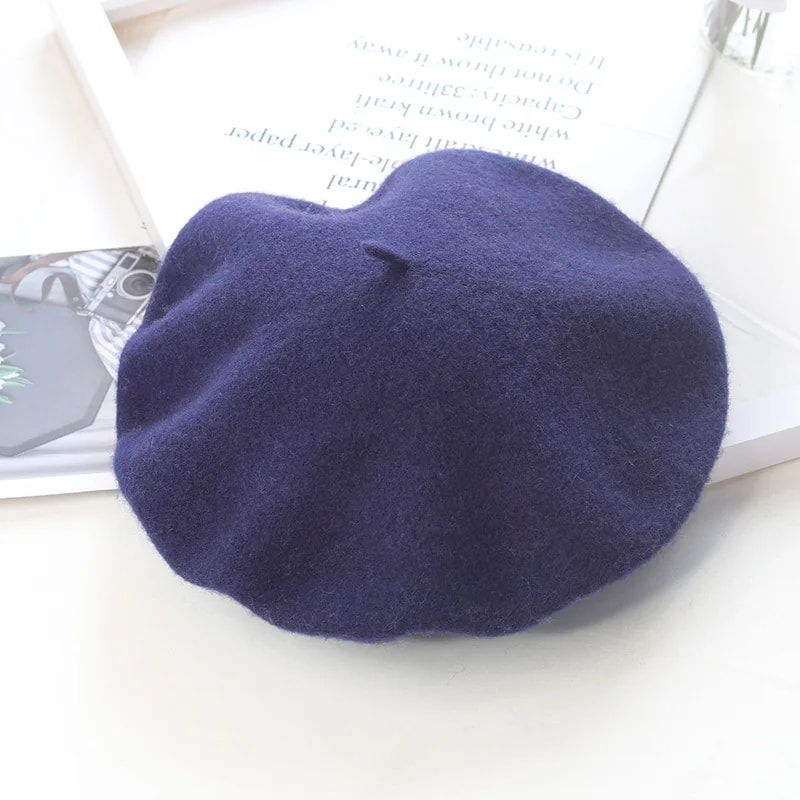 Comfortable wool beret for everyday wear