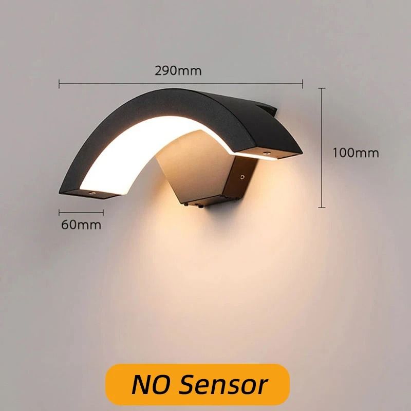 Aluminum LED Wall Lamp Waterproof IP65 Outdoor Motion Sensor Light For Garden Stairs 6