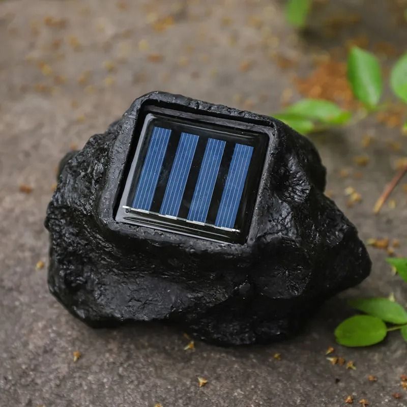 Solar Simulation Stone Spotlight Waterproof Outdoor Garden Rock Light For Lawn Landscape 1