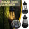 LED Solar Retro Kerosene Lamp Hanging Portable Candle Lantern For Outdoor Courtyard Garden 1