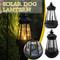 LED Solar Retro Kerosene Lamp Hanging Portable Candle Lantern For Outdoor Courtyard Garden 1