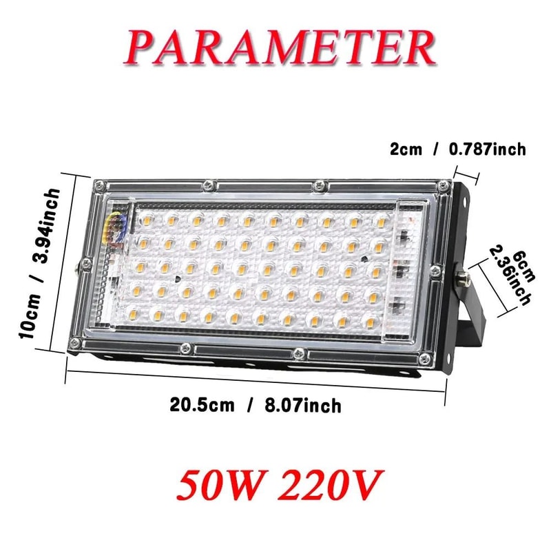 50W LED Flood Light IP65 Waterproof Outdoor Garden Projector Wall Spotlight 1