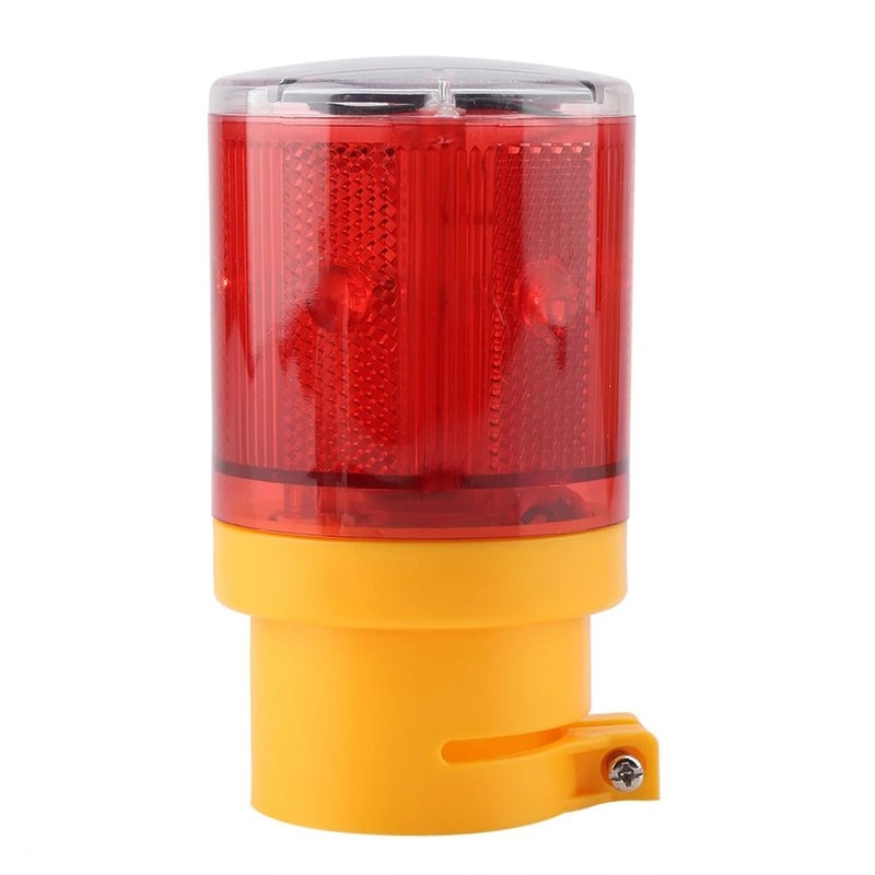 Solar Powered Alarm Strobe Lamp Waterproof LED Emergency Warning Security Light 7