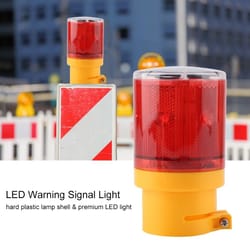solar powered alarm strobe lamp | waterproof led emergency warning security light