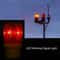 Solar Powered Alarm Strobe Lamp Waterproof LED Emergency Warning Security Light 2