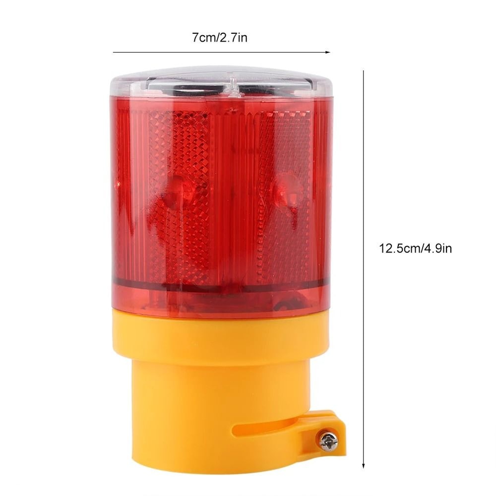 Solar Powered Alarm Strobe Lamp Waterproof LED Emergency Warning Security Light 3