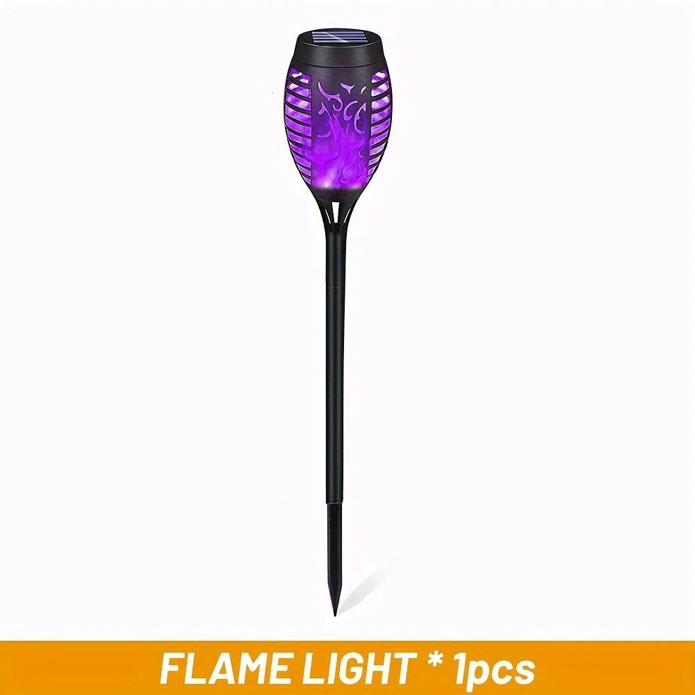 12 LED Solar Flame Torch Light Halloween Exclusive Flickering Waterproof Garden Lamp 8