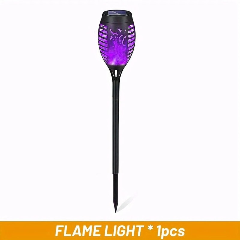 12 LED Solar Flame Torch Light Halloween Exclusive Flickering Waterproof Garden Lamp 8