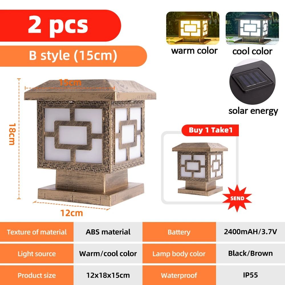 Solar Powered Fence Post Cap Lights HighBrightness Outdoor Lighting Decor With Dual Color Modes 9