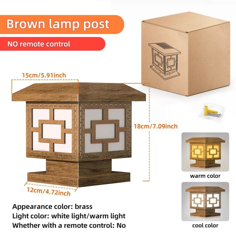 Solar Powered Fence Post Cap Lights HighBrightness Outdoor Lighting Decor With Dual Color Modes 6