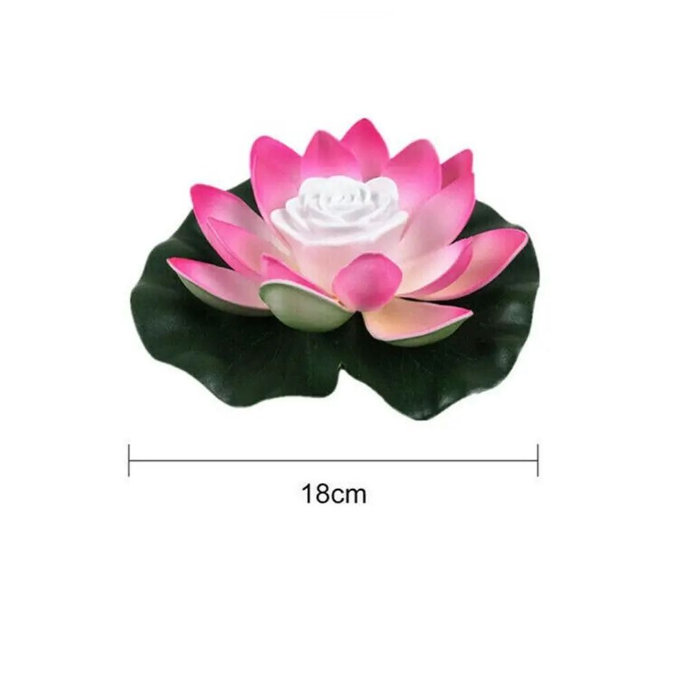 RGB LED Floating Lotus Light Waterproof Fountain Pool Flower Lamp For Garden Decor 4