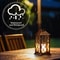 Solar Hanging Lantern Flickering Flameless Candle Waterproof LED Outdoor Light 5