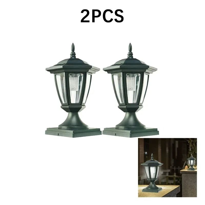 IP65 Solar Fence Gate Post Lamp HighBrightness Waterproof Outdoor Security Light For Courtyards 6