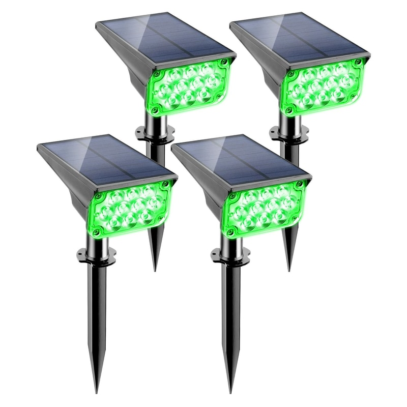 20LED Solar Landscape Spotlight IP65 Waterproof Adjustable Outdoor Green Security Light For Yards 8