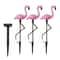 Solar Flamingo Garden Stake Lights Waterproof Pink Flamingo Lawn Ornaments Patio Decor 6