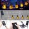 10Bulb Flickering Flame Solar String Lights Waterproof Outdoor Halloween Yard Patio Decor 2