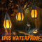 10Bulb Flickering Flame Solar String Lights Waterproof Outdoor Halloween Yard Patio Decor 3
