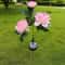 3Head Solar Peony Flower Garden Lights Waterproof Pink Outdoor Pathway Lamps Christmas Decor 6