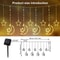 Solar LED Moon Star Curtain Lights Waterproof Outdoor String Lights With 8 Lighting Modes 4