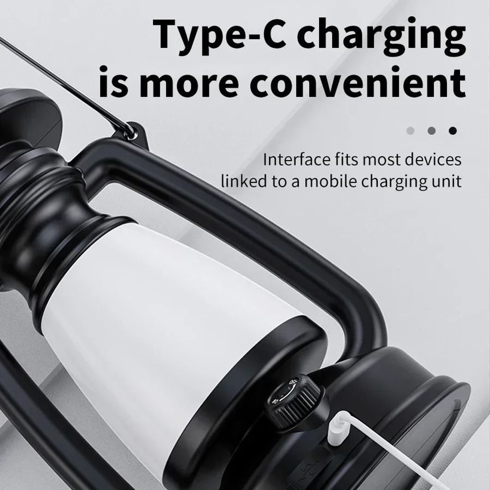 Vintage Solar Camping Lantern DualLED Ambient Horse Lamp For Picnics Outdoor Decor 4