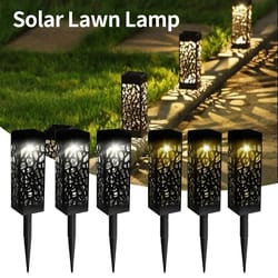 retro solar lawn light | waterproof ip65 outdoor landscape lamp for pathways & yards