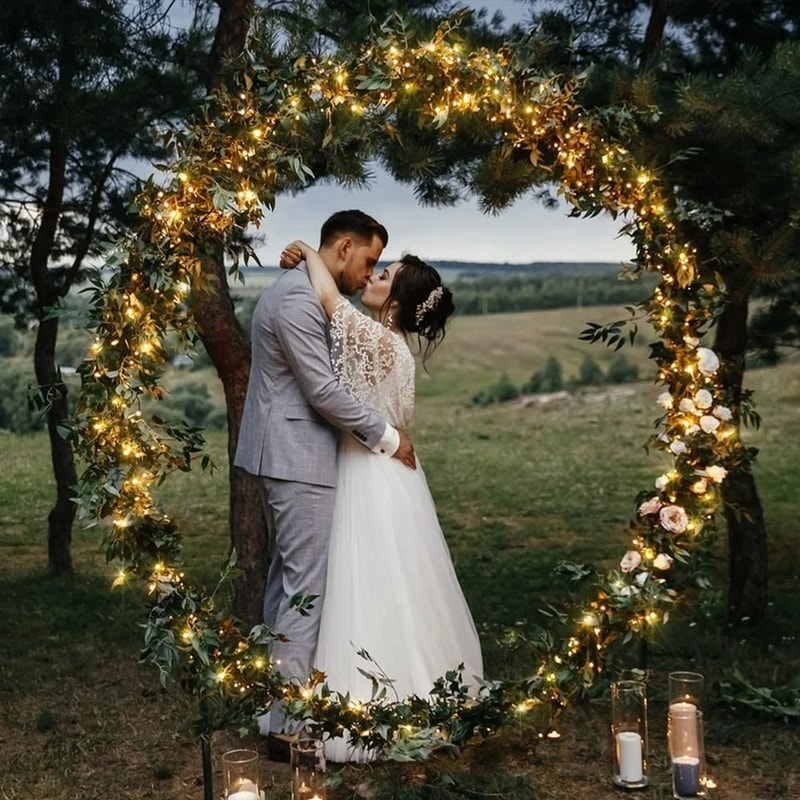 100LED Solar Fairy String Lights 12m Waterproof Outdoor Twinkle Lights For Gardens Weddings 2