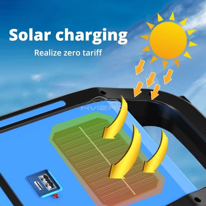 3in1 Solar USB Rechargeable COB Camping Lantern Emergency Flashlight Power Bank For Devices 4