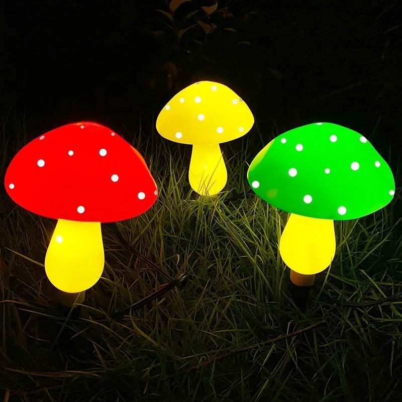 Solar Mushroom Garden Stake Lights 8Mode Waterproof Outdoor Landscape Decor For Yard Pathway 6