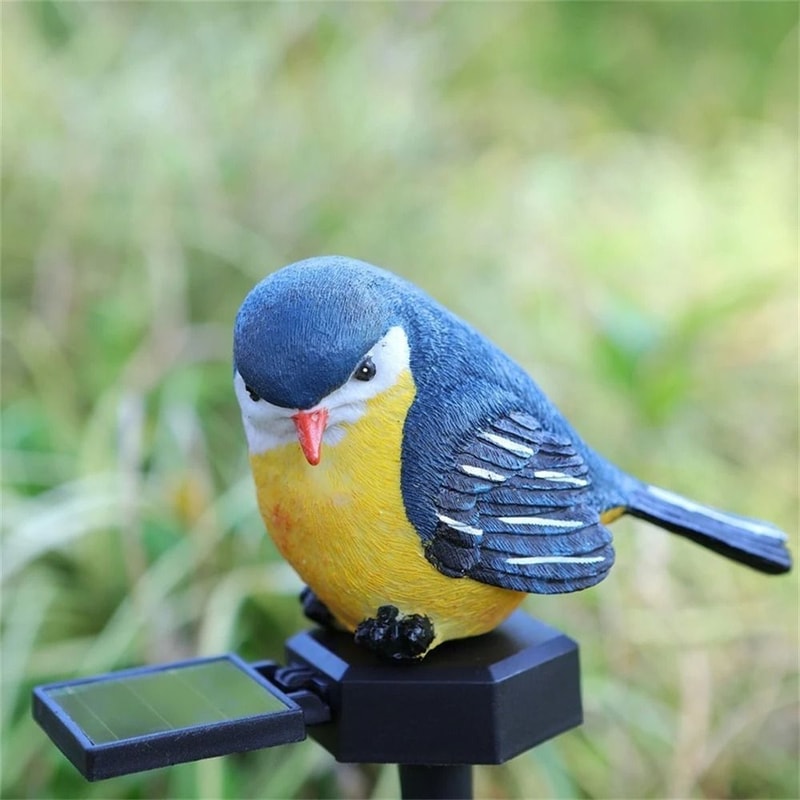 Solar Resin Bird Stake Light Waterproof Outdoor LED Animal Garden Lawn Decoration 4